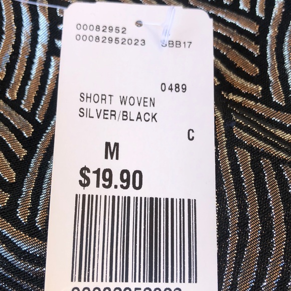 Silver & Black Shorts - Picture 3 of 3